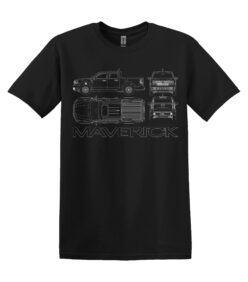2022-2024 Ford Maverick Outline MultiView - Short Sleeve T-Shirt