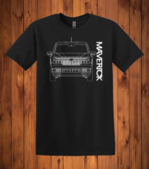 2022-2024 - Ford Maverick Outline Front End - Short Sleeve T-Shirt
