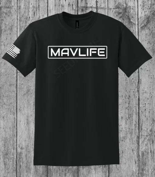 Ford Maverick - MAVLIFE Logo T-Shirt w/ American Flag