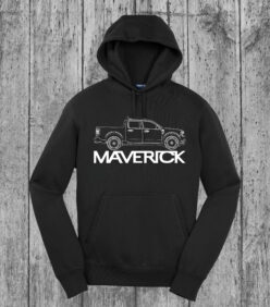 Ford Maverick 2025-2026 - Outlined Silhouette Side Hoodie v2